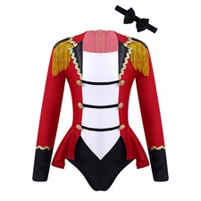 Kids Girls Circus Ringmaster Halloween Cosplay Costume Outfit Party Dress Ups