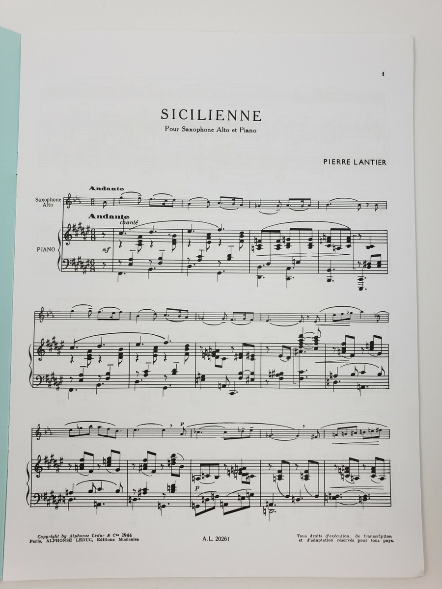 輸入譜 Pierre LANTIER Andante et Scherzetto 輸入譜 Pierre LANTIER Andante et Scherzetto Andante Et