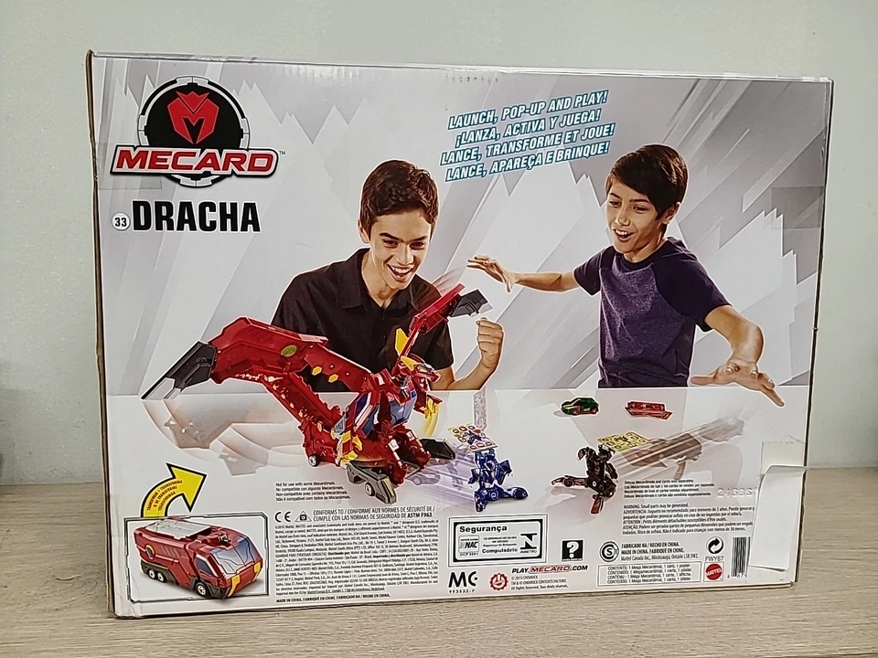 Mecard Mega Dracha Transforming Action Figure with Mega Powers Card - Image 2 of 4