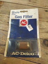 Vintage Nos GF470 Genuine AC DELCO Gas Fuel Filter Kmart Tag Made In The USA