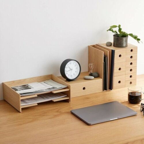 MUJI 82603316 Ash Wood Oak 1Drawer Organize Storage Box W25.2xD17xH8.4cm Japan - Picture 13 of 24