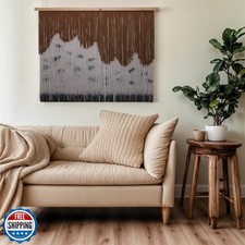 laddawan Extra Large Macrame Wall Hanging Dip-Dyed Tapestry Moder