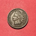 (1) Beautiful Antique 1902 Indian Head Cent/Penny XF-EXTRA FINE EXCELLENT DET.