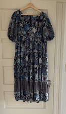 ULLA JOHNSON Nora floral cotton midi dress size 8