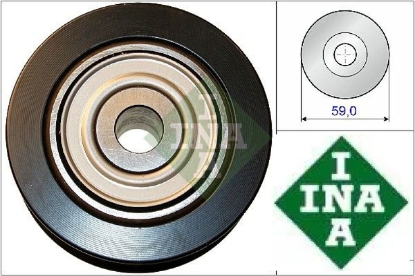 INA 532073710 Umlenk-/FüHrungsrolle FüR Keilrippenriemen Umlenkrolle-image