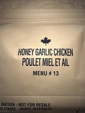 Canadian IMP, Single Individual Meal… Menu#13 Honey Garlic Chicken.