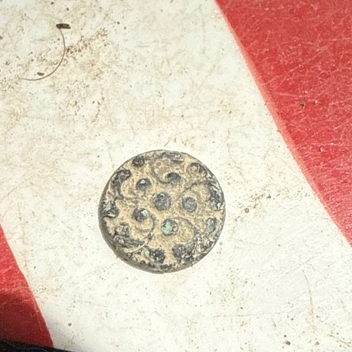 Dug Civil War 💥 🇺🇸 💣 One Piece Confederate Camp Flower Button