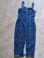 SIZE 8 Lipsy Denim Midi Dress Excellent Condition Worn Once