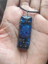 EMF Protection Orgone Pendant Necklace- Lapis Lazuli, Tourmaline, Orgonite