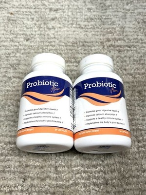 2 - Probiotic Plus Dietary Supplement Digestive Health, 60 Caps Exp04 23