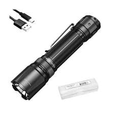 Fenix TK20R v2.0 Rechargeable Tactical Flashlight, 3000 Lumen Long Throw USB-...