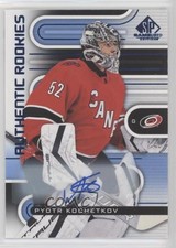 2022-23 Upper Deck SP Game Used Authentic Rookies Blue Pyotr Kochetkov Auto 14hk