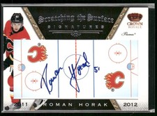 2011-12 Panini Crown Royale Roman Horak Scratching The Surface Auto #60  Flames