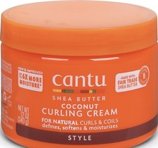 Cantu Coconut Curling Cream with Shea Butter for Natural Hair 12 oz