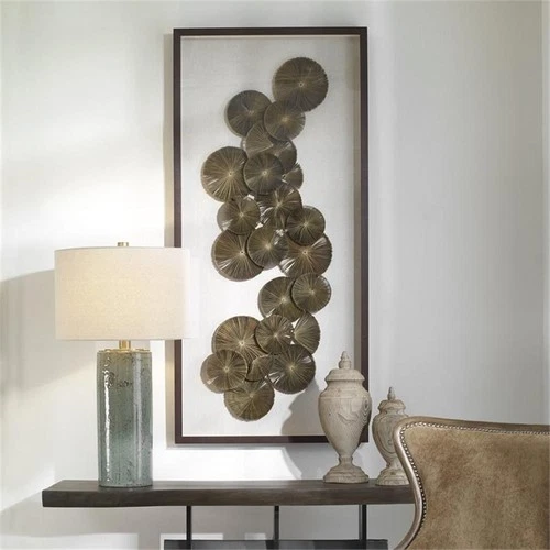 Uttermost The Times Glass and Paper Shadow Box Wall Art in Dark Walnut - Picture 3 of 8