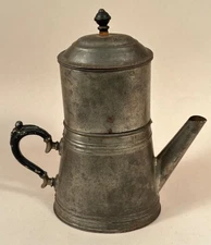Antique Coffee Pot, Tin Weld (J)