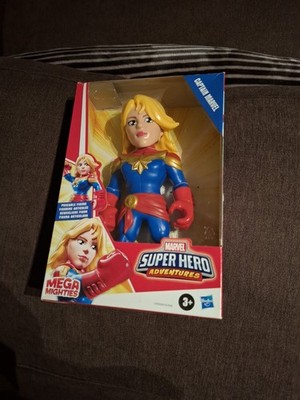 Figürchen Kapitän Marvel Super Hero Adventures - 25 CM Mega Mighties Hasbro Neu