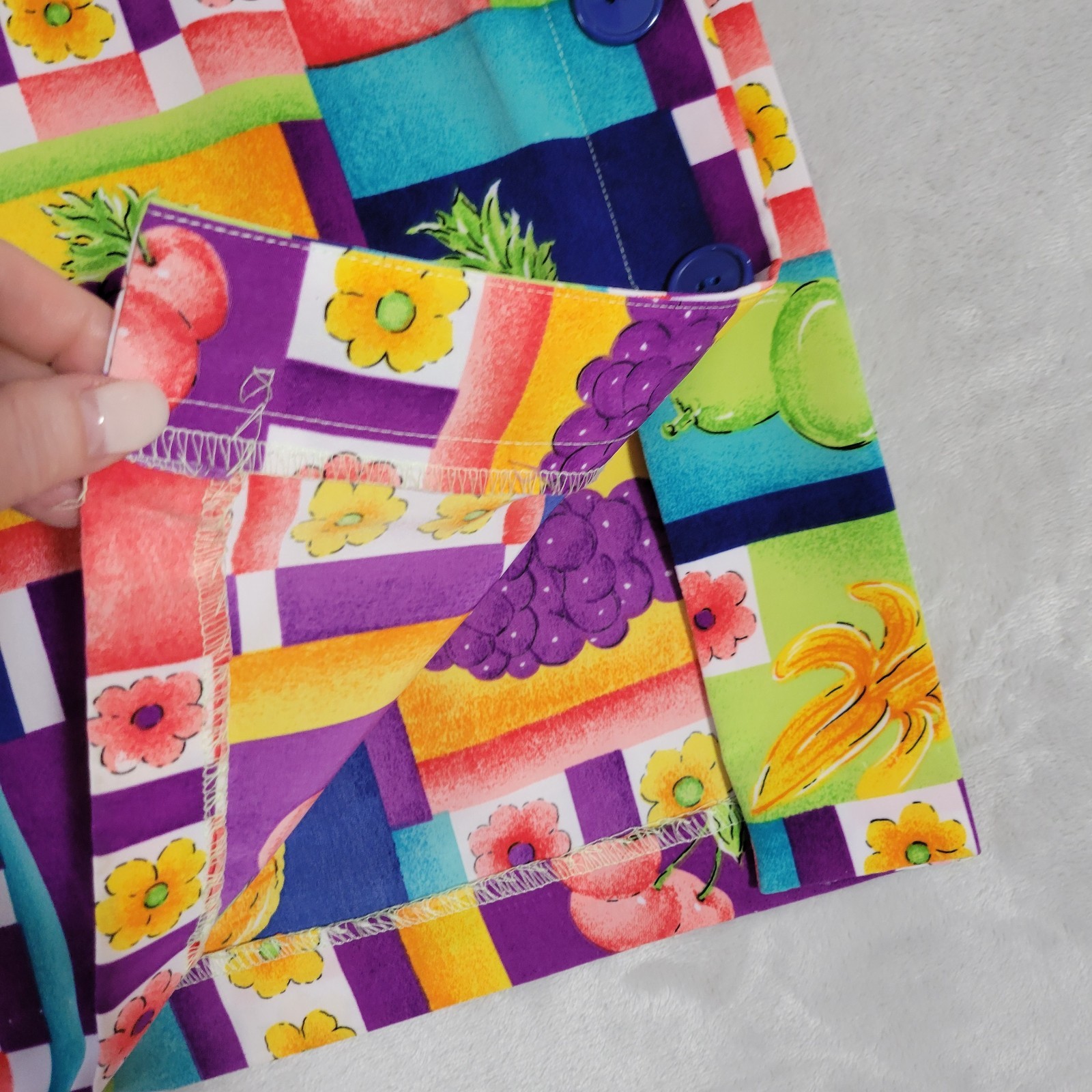 ​Sag Harbor Tropical Fruit Patchwork Mini Shift D… - image 6