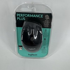 Logitech Performance Plus Mouse Laptop Portable Wireless Ergonomic