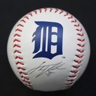 JUSTIN VERLANDER SIGNED OFFICIAL MAJOR LEAGUE BASEBALL DETROIT TIGERS LOGO AUTO