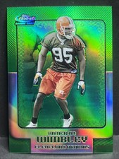 2006 Topps Finest #138 Kamerion Wimbley Green Refractor Rookie Card 105/199. rookie card picture