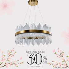 Crystal Chandelier LED Ceiling Light K9 Modern Living Room Lamp