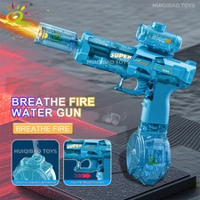Electric Water Gun Toys Children Automatic Sensor Lights Water Pistol Summer