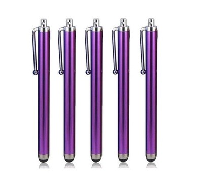 5 x LILA STYLUS STIFTE BILDSCHIRM TOUCH GUMMISPITZE FÜR TABLET ANDROID HANDYS