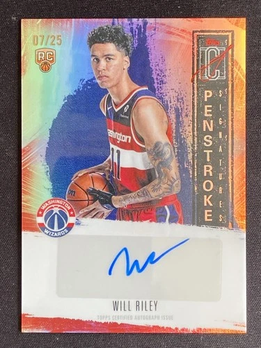 2025 Topps Signature Will Riley Red (RAW)
