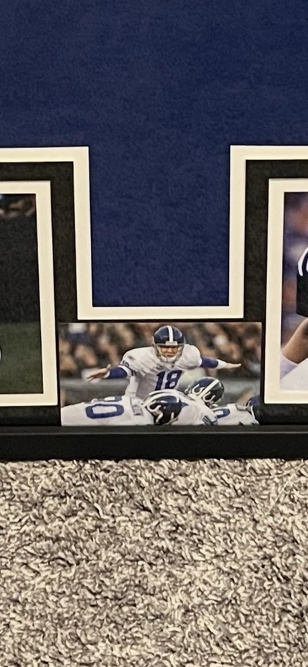 Camiseta deportiva con marco autografiada de Peyton Manning Indianapolis Colts con certificado de autenticidad Beckett Foto 2 de 4