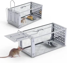 Humane Rat Trap,Single Door Live Mouse Rodent Trap Catch Release Indoor Outdoor