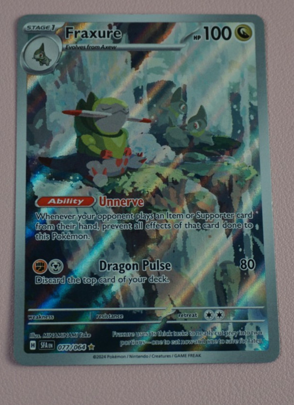 Pokemon TCG Fraxure77/64 Illustration Rare Holo