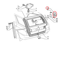Porte arrière et accessoires Lancia DEDRA