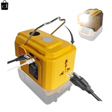 200W Power Inverter for Dewalt 20V, DC 20V to AC 110-120V Battery Inverter, Port