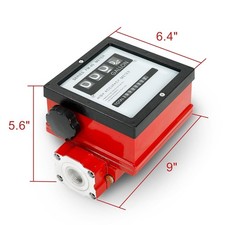 1.5 Inch Aluminum Mechanical Fuel Flow Meter Used For Fuel Transfer Application 1.5 Inch Aluminum Mechanical Fuel Flow Meter Used For Fuel Transfer Application