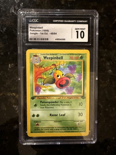 Weepinbell (1st Edition) graded CGC 10 for sale on eBay