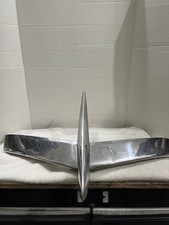 Mercury 1953 Full Hood Ornament Original Oem Chrome Air Plane Large Monterey