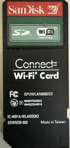 SanDisk Wireless Connect 802.11b Wi-Fi SDIO Card (SDWSDB-000-799)