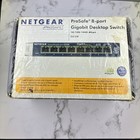 Netgear ProSafe GS108 8-Port Gigabit Desktop Switch NEW Sealed GS108NA Metal