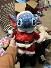 Build A Bear Disney Aloha Christmas Stitch Snowflakes Plush Stuffed Animal