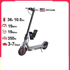 350W Foldable Electric Scooter Adults eScooter Dual Brake Max Range 30Km Smart