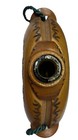 Vintage Romanian Wooden Canteen w/ Glass Bottle Insert Folk Art Flask — photo 4