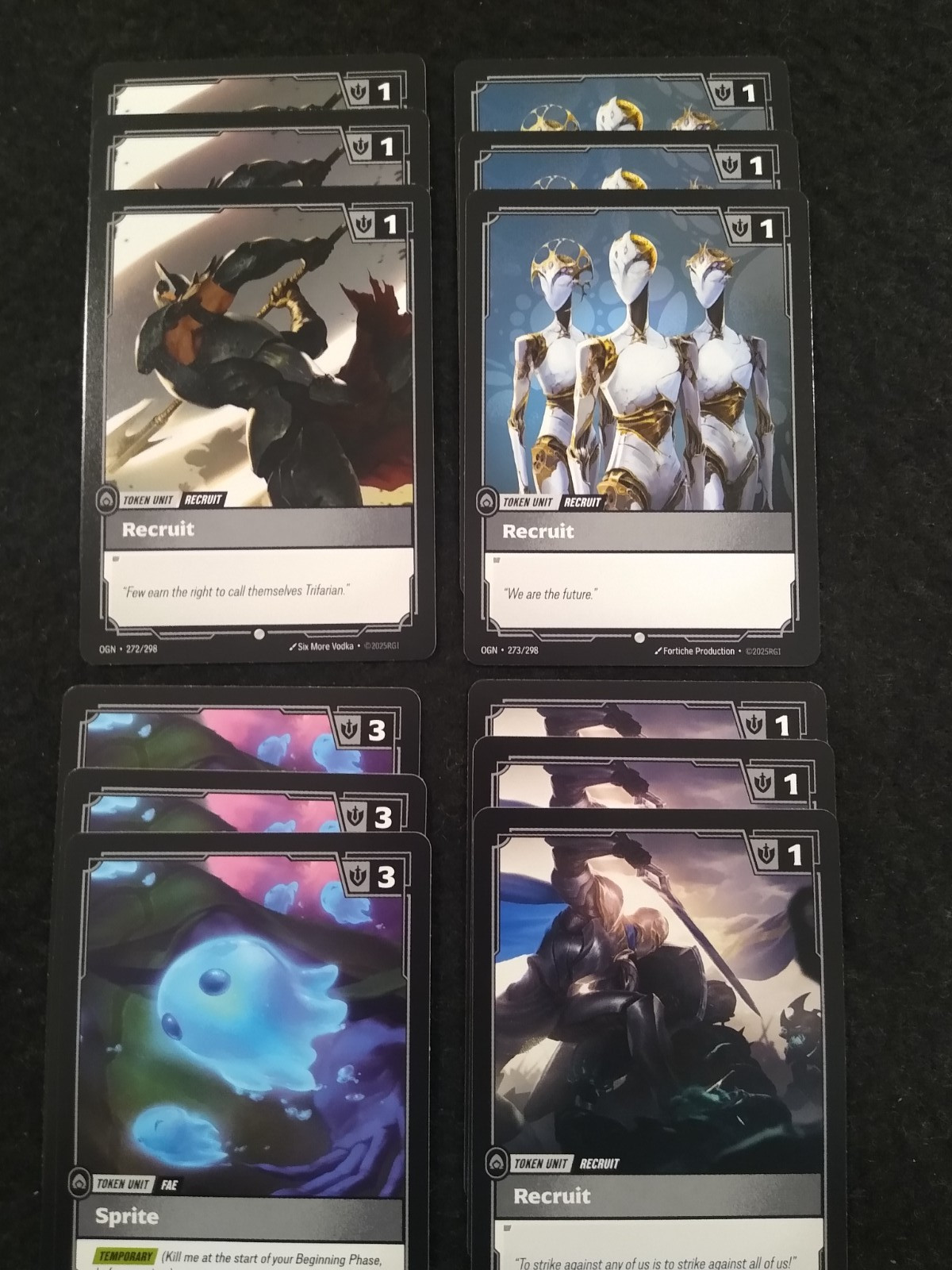 RIFTBOUND LEAGUE OF LEGENDS 516 CARD 3X UNCOMM/COMMON/RUNE/BATTLEFIELD/TOKEN SET