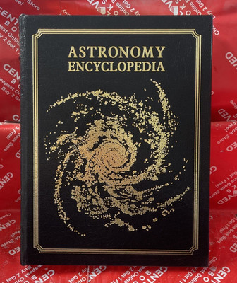 Astronomy Encyclopedia Leather Bound Collector's Ed. Sir Patrick Moore - Easton