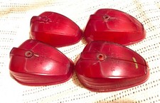 Lot 4 Arrow Safety Device 53sae-pc-65 Light Lens Cover Red Retired Lens Used Lot 4 Arrow Safety Device 53sae-pc-65 Light Lens Cover Red Retired Lens Used