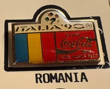 ITALY 1990  WORLD CUP SOCCER  - TEAM ROMANIA FLAG PIN