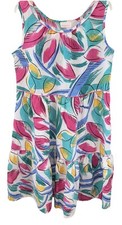 Carriage Court Vintage Dress Women Pink Floral Tiered Pocket Sleeveless 20x43 M