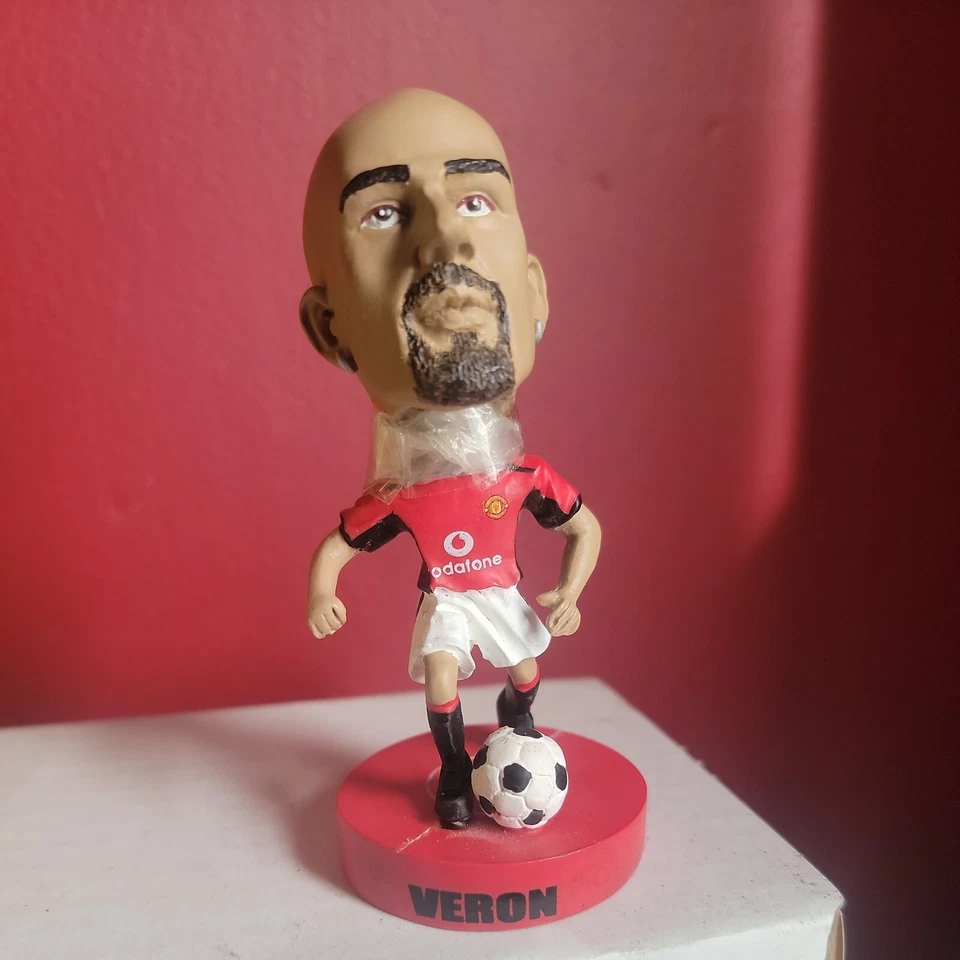 Mini Bobblehead Manchester United 2003 Juan Sebastián Verón Foto 2 de 4