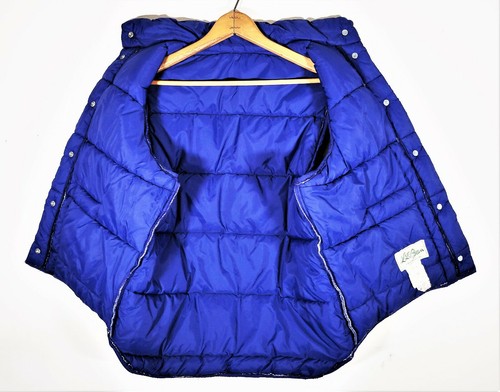 Vintage 60s 70s LL Bean Navy Blue Puffer Vest Vtg Union USA Made Cursive EUC L - Picture 10 of 12