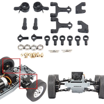 D12 D42 Metal Upper Lower Swing Arm Steering Cup Set For 1/10 WPL D12 D42 RC Car